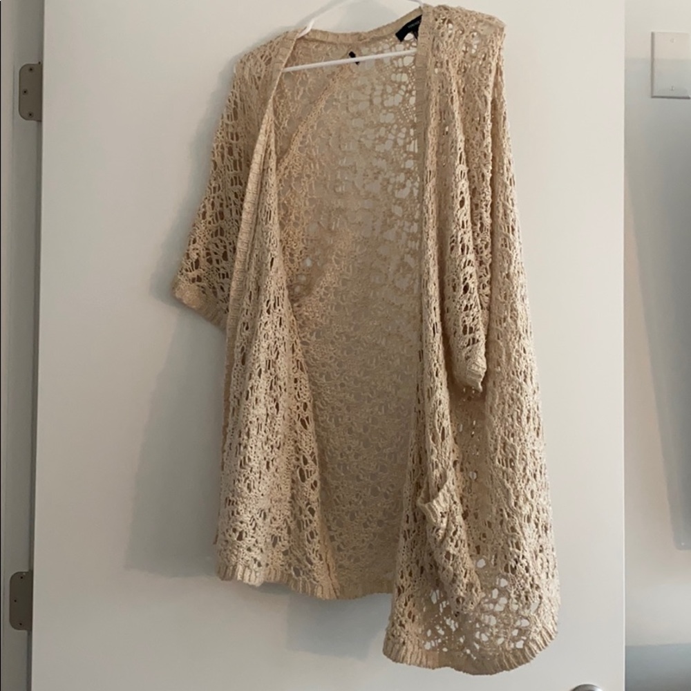 F21 large sweater duster